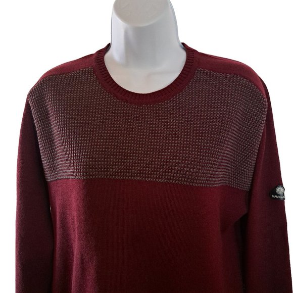 NAVIGARE Italy mens SWEATER SIZE M WOOL BLEND Sublime details High End GORPCORE - Picture 2 of 12